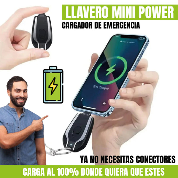 LLAVERO MINI PPOWER BANK DE EMERGENCIA