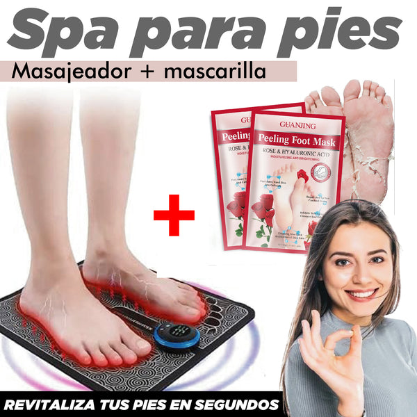 SPA PARA PIES (MASAJEADOR + MASCARILLA)