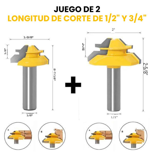 BROCA PARA FRESADORA CON ANGULO DE 45 GRADOS  PAGUE 1 Y LLEVE 2